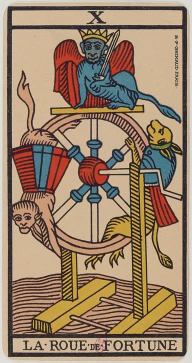 La Roue de Fortune — Ancien Tarot de Marseille